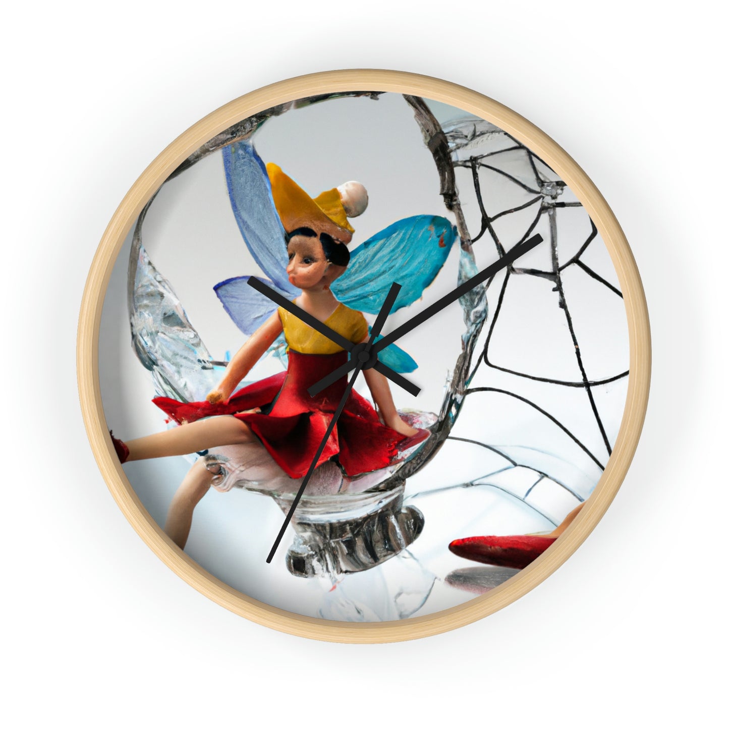 "Cursed Memories: The Broken Fairy's Plight" - The Alien Wall Clock