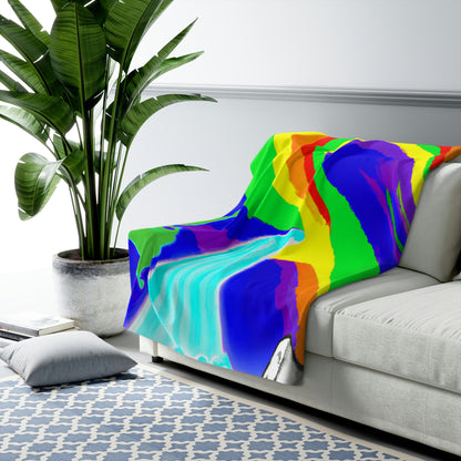 "Dancing Amongst the Splendor" - The Alien Sherpa Fleece Blanket