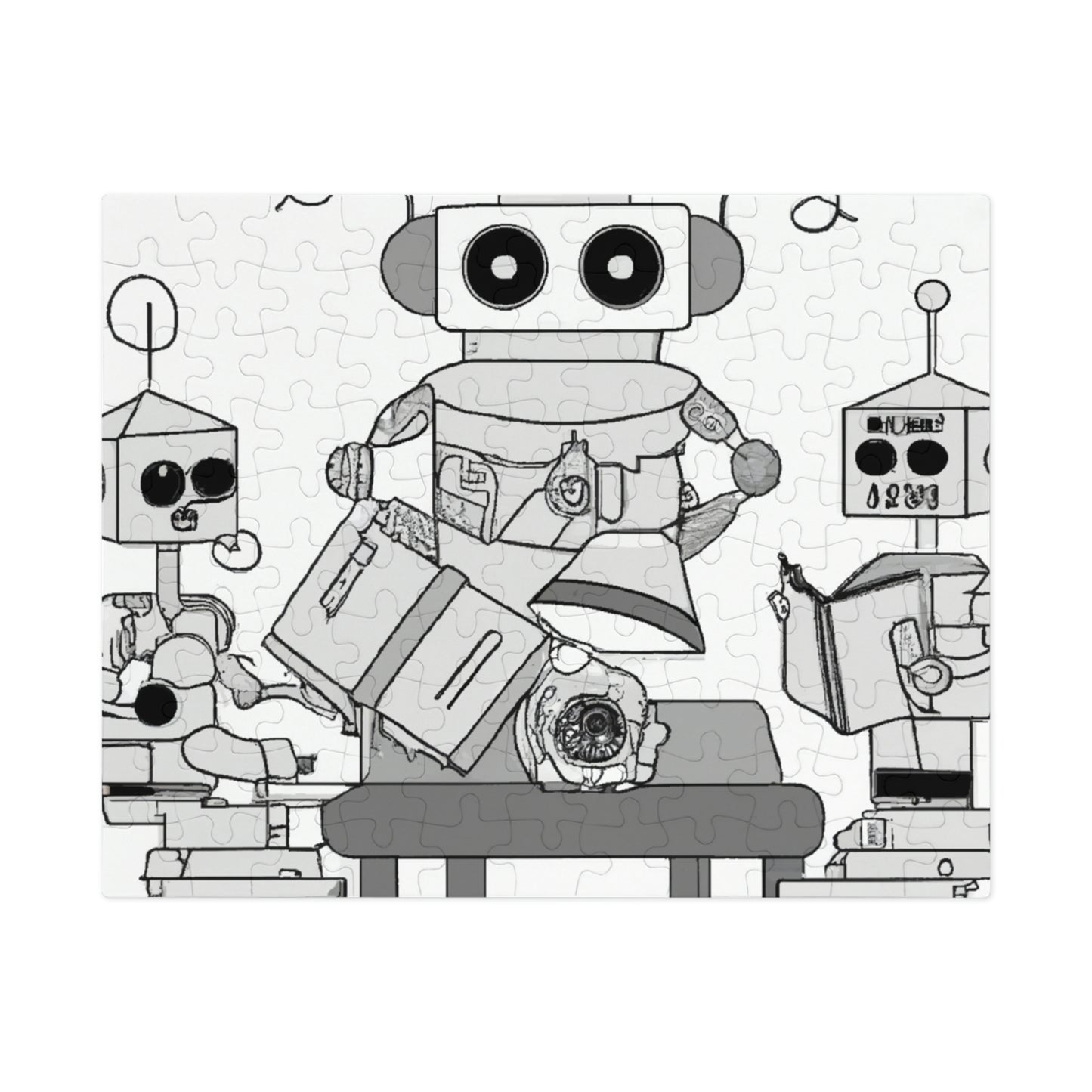 "Robot Search for Power" - The Alien Jigsaw Puzzle