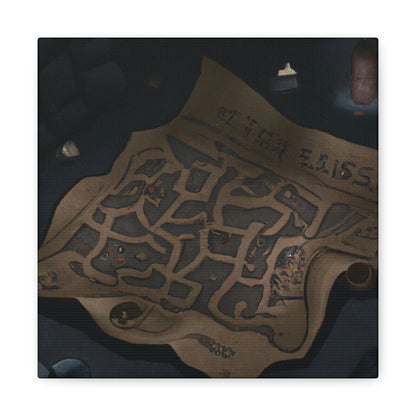 "The Secret of the Map's Puzzle" - The Alien Canva