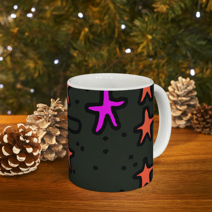 "Abandoned in the Glittering Night Sky" - The Alien Ceramic Mug 11 oz