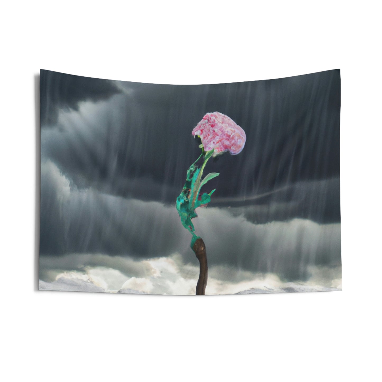 "Aight Against the Storm: The Story of a Lonely Flower" - The Alien Wall Tapestries