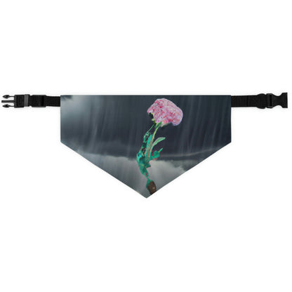 "Aight Against the Storm: La historia de una flor solitaria" - The Alien Pet Bandana Collar