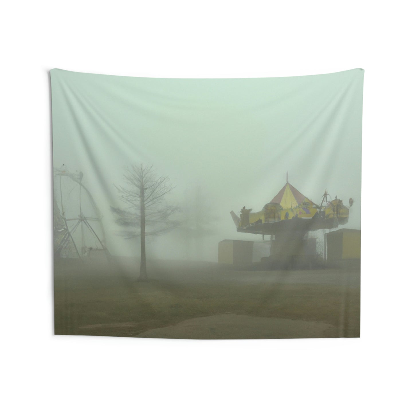 "Foggy Dreams of an Abandoned Carnival" - The Alien Wall Tapestries