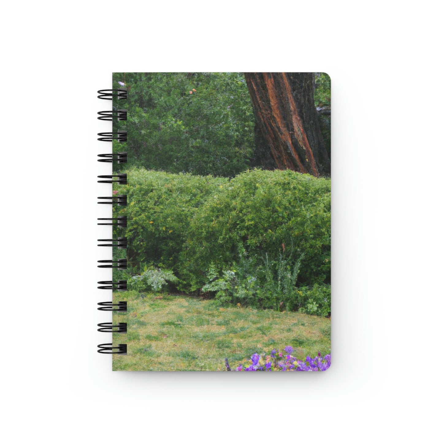 "Rainy Refuges: Uncovering the Fortune of a Garden Under an Umbrella" - The Alien Spiral Bound Journal