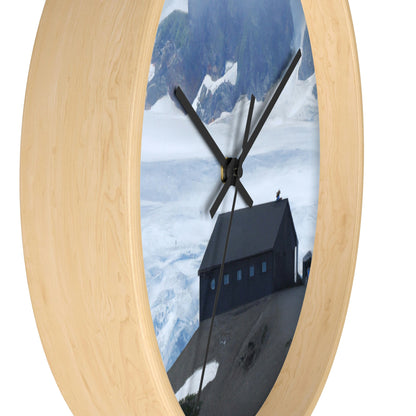 "Frozen Fears: A Haunted Glacier House" - The Alien Wall Clock