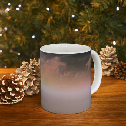 "A Painted Reflection of Solitude" - The Alien Ceramic Mug 11 oz