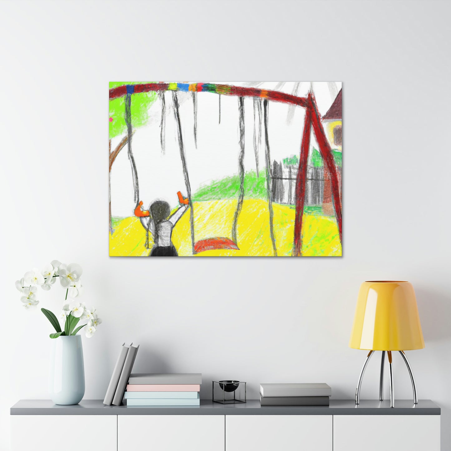 "Retrospective Reflections: A Childhood Memory Art Project" - Canvas