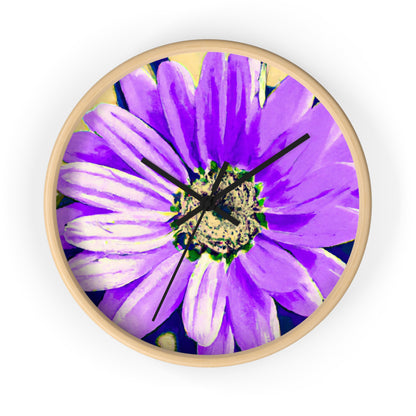 Purple Petals Popping: Create an Eye-Catching Daisy-Rose Fusion - The Alien Wall Clock