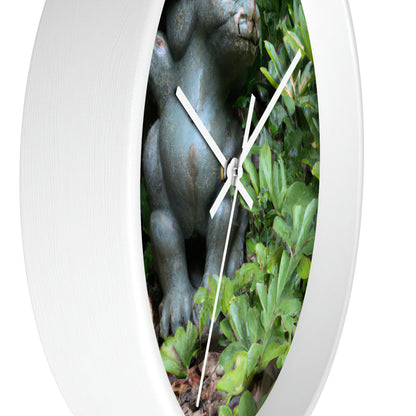 "Guardian of the Secret Garden" - The Alien Wall Clock