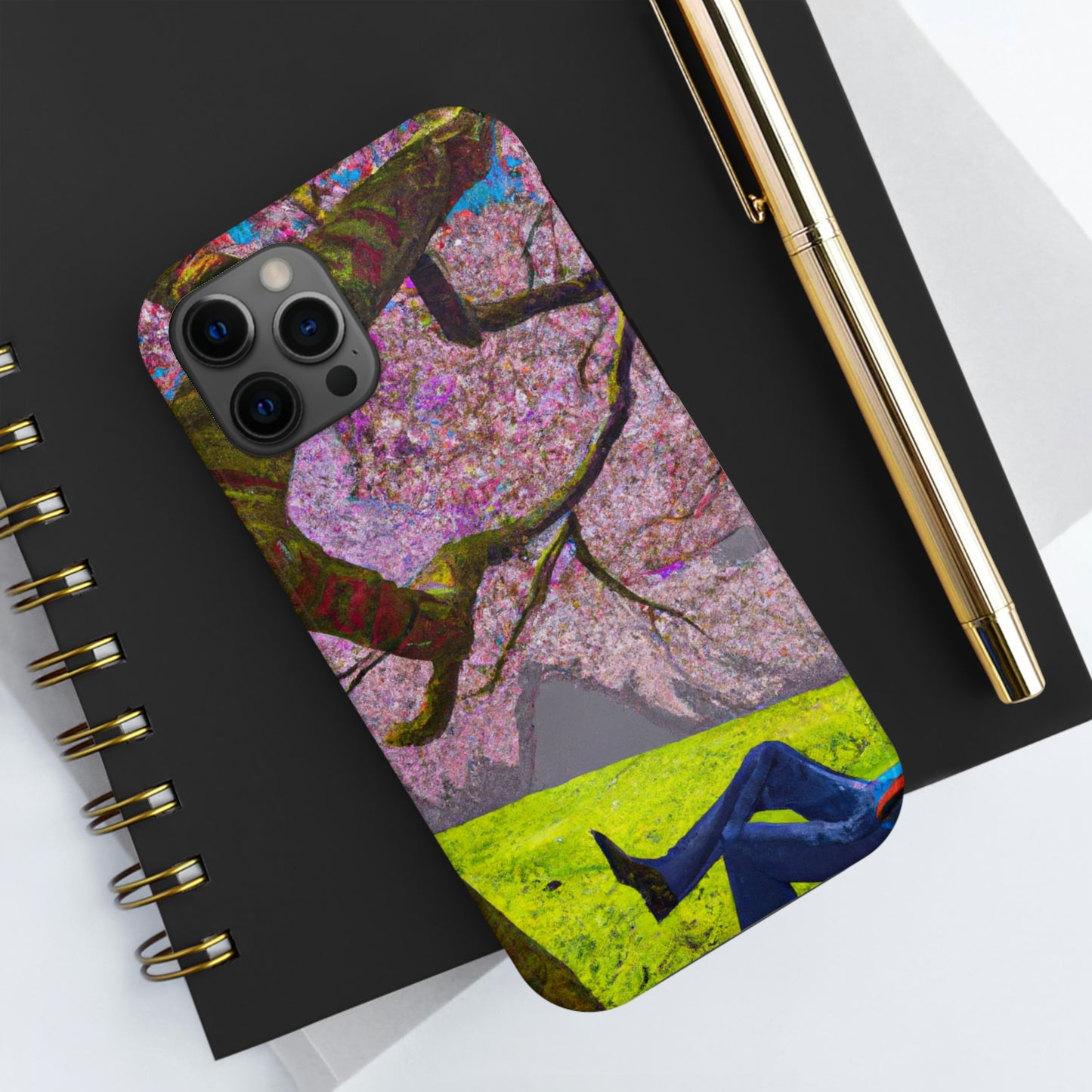 "A Moment of Calm Beneath the Cherry Blossoms" - The Alien Tough Phone Cases