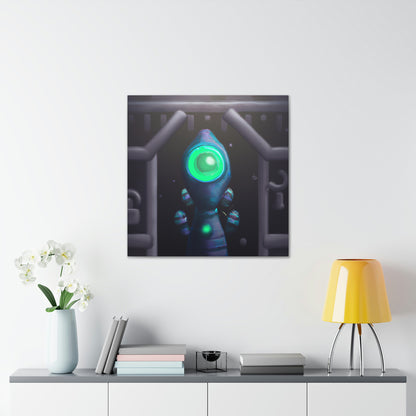 "The Secret Portal Guardian" - The Alien Canva