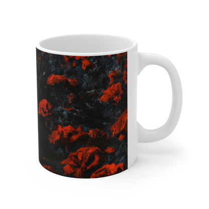 "Inferno of Blossoms" - Der Alien-Keramikbecher 11 oz