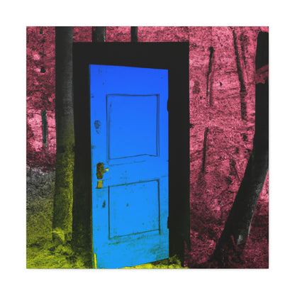 The Enigmatic Door of the Forest - The Alien Canva