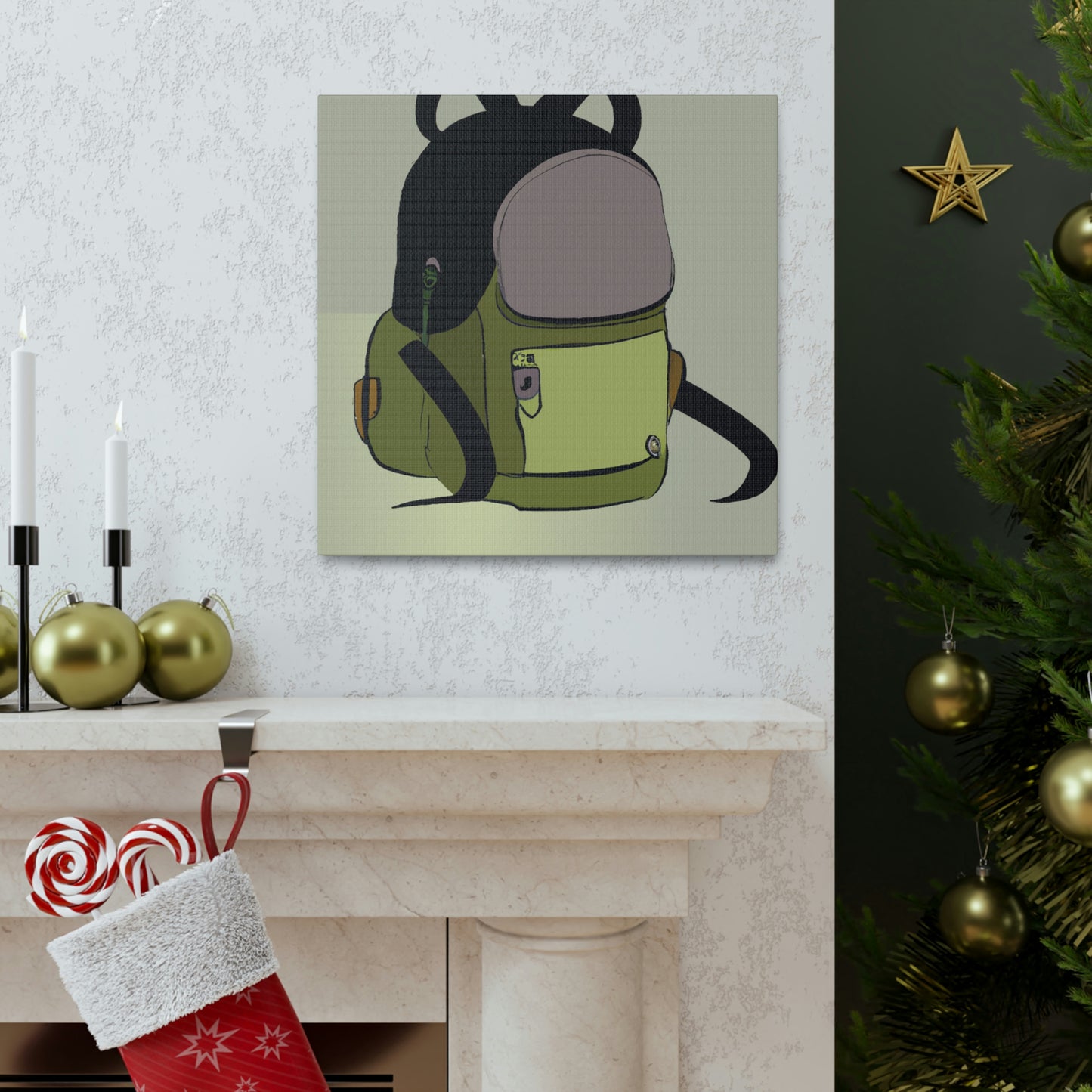 "Mochila con personalidad" - The Alien Canva