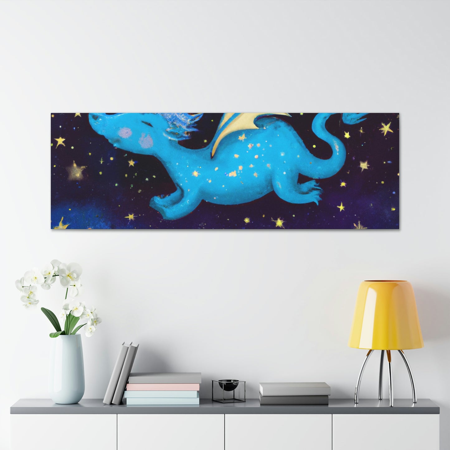 "Drifting Among the Stars: The Story of a Baby Dragon" - The Alien Canva