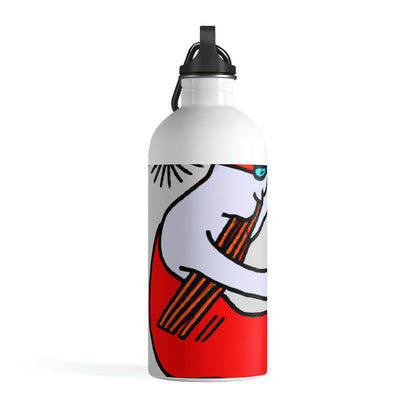 "A Blind Monk's Gentle Embrace of a Lost Dragonling" - The Alien Stainless Steel Water Bottle