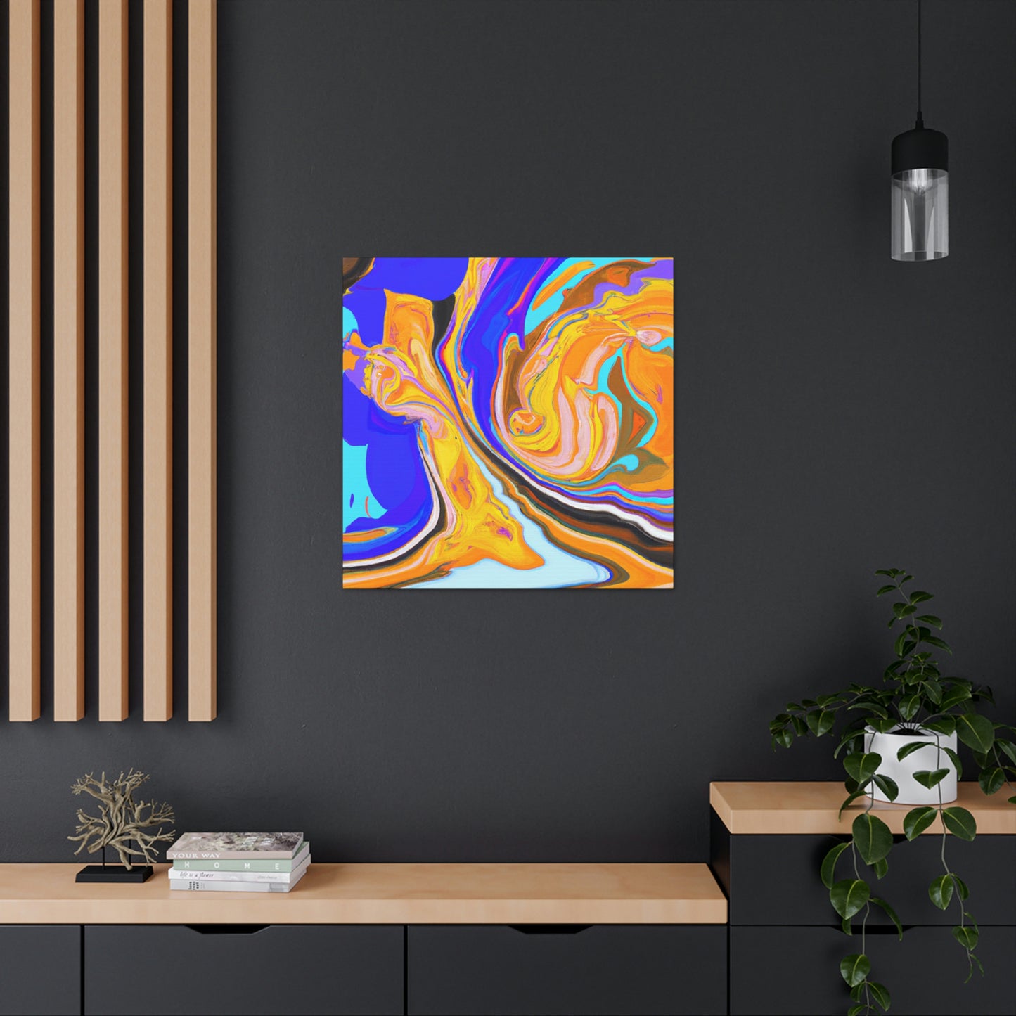 "Earth's Reflection: An Abstract Representation of Nature's Beauty" - The Alien Canva.