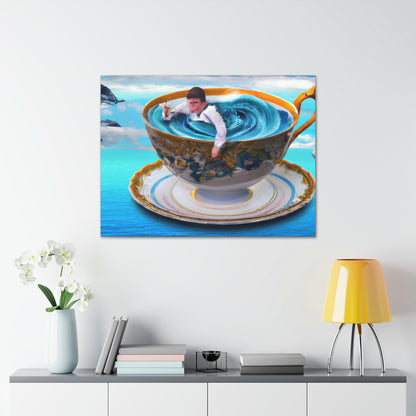 "Adrift in a China Cup: The Story of a Lost Child's Oceanic Adventure" - The Alien Canva