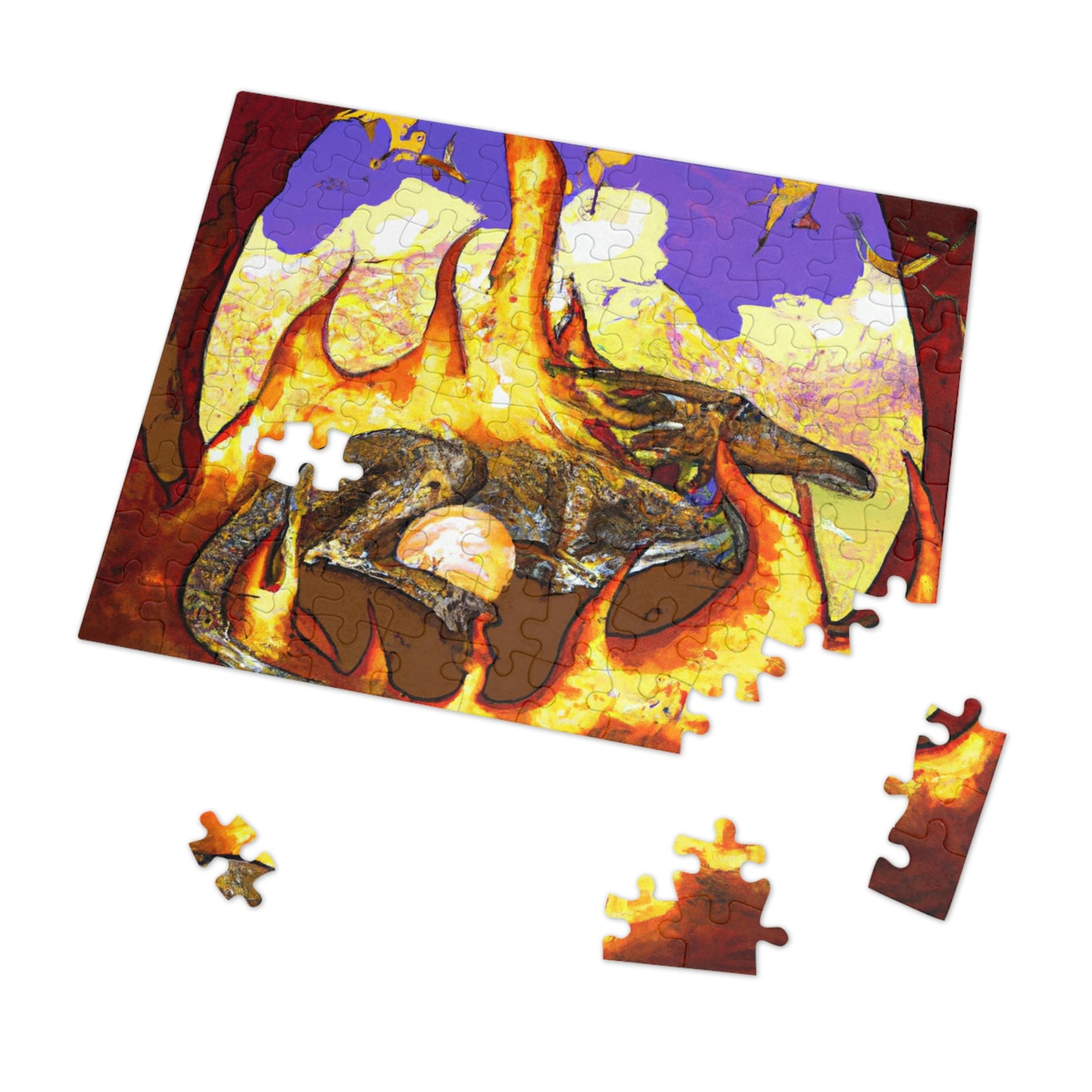 "A Slumbering Dragon in an Infernal Embrace" - The Alien Jigsaw Puzzle