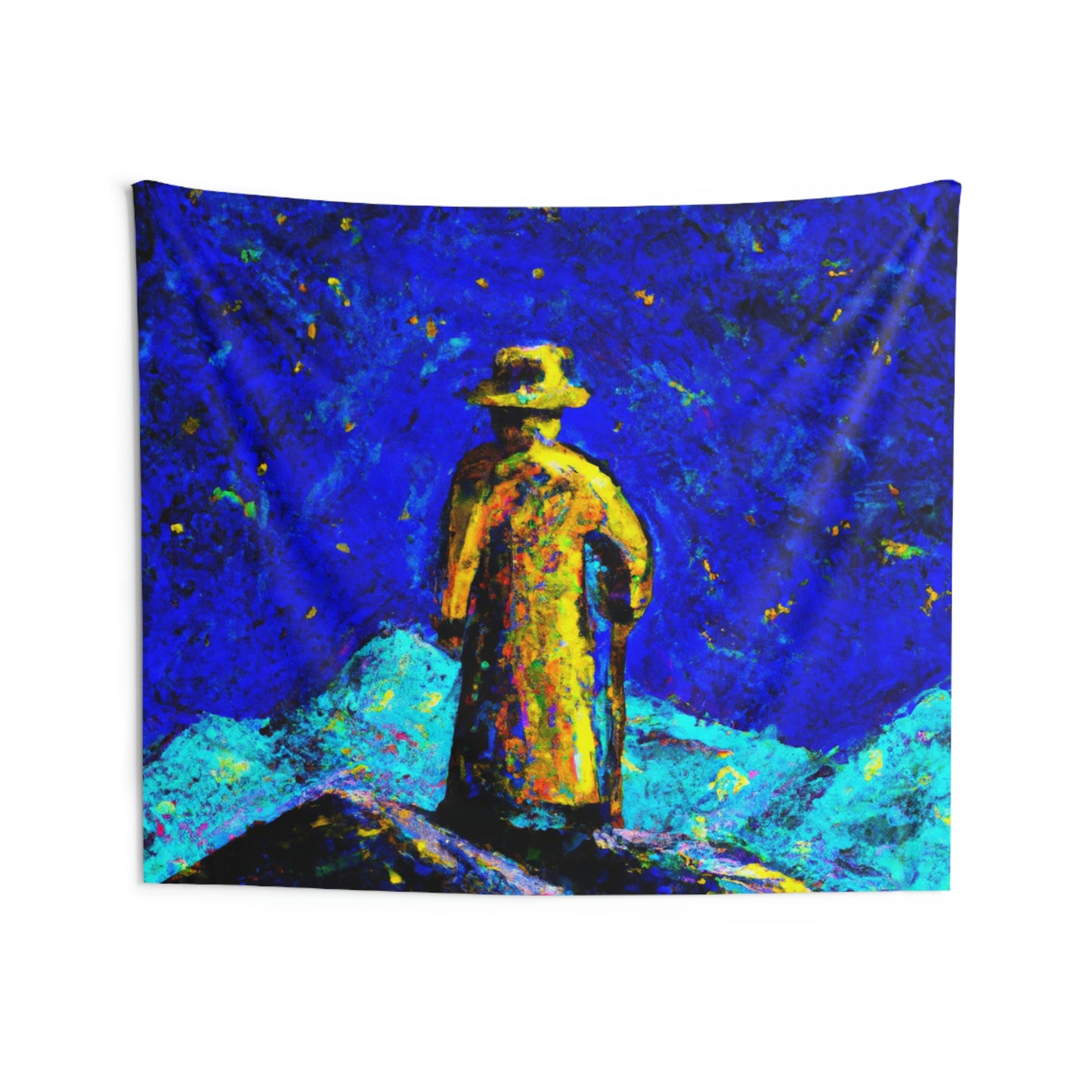 "Lone Mage on the Frozen Summit" - The Alien Wall Tapestries