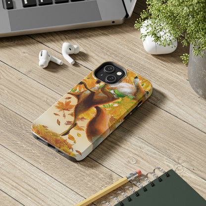 "Autumnal Adventure: A Fox's Mischief" - The Alien Tough Phone Cases