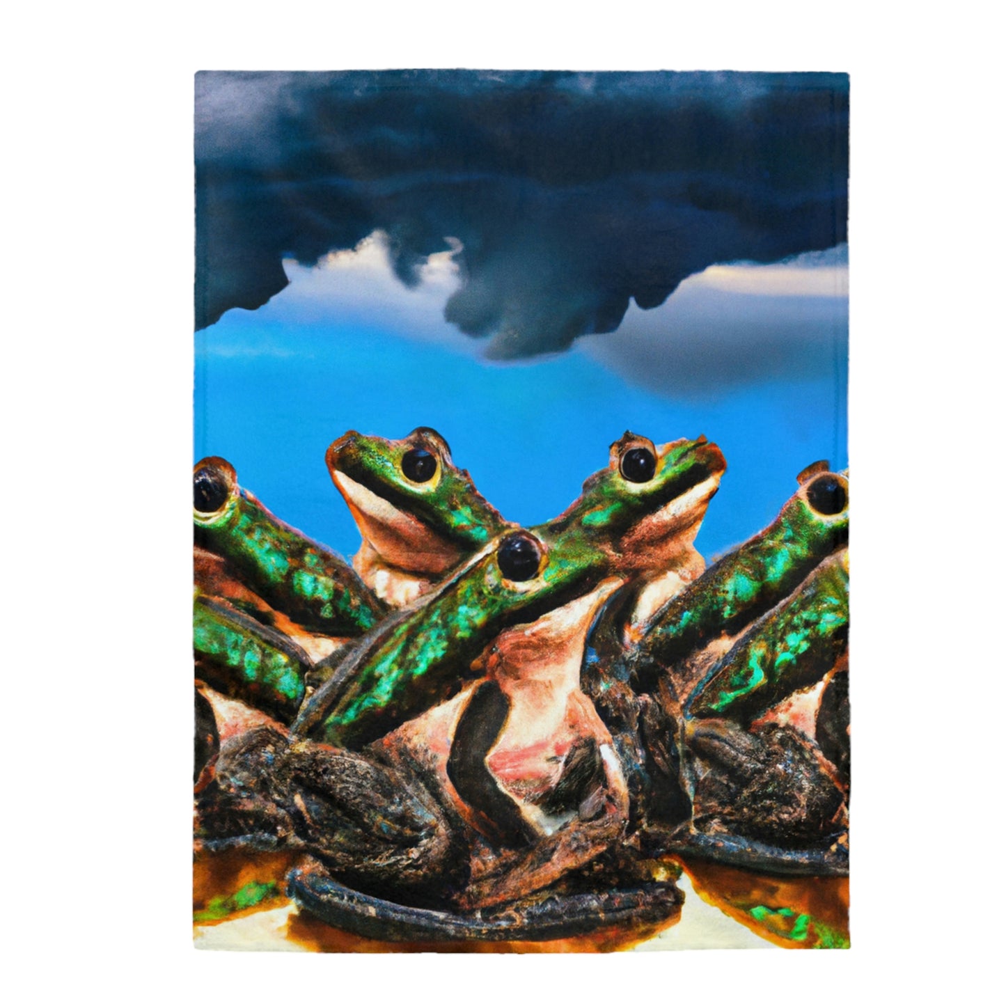 "A Frog Chorus in the Thunderstorm" - The Alien Velveteen Plush Blanket