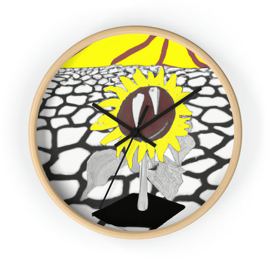 "A Sunflower Withering on a Parched Field" - The Alien Wall Clock