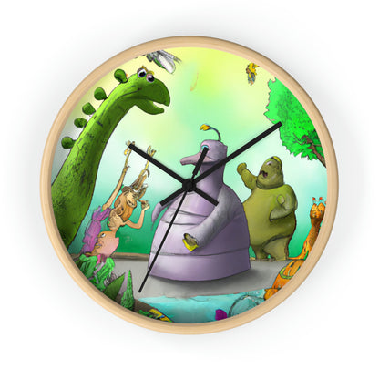 "Intergalactic Zoo Adventures" - The Alien Wall Clock