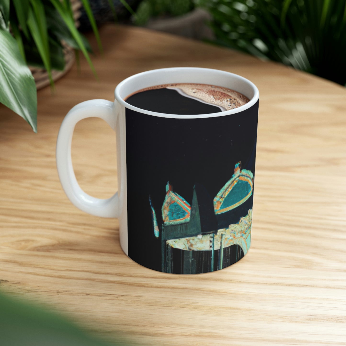 "A Lonesome Carousel Under Shining Stars" - Taza de cerámica The Alien 11 oz