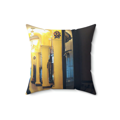 "Escape From the Enchanted Palace" - The Alien Square Pillow