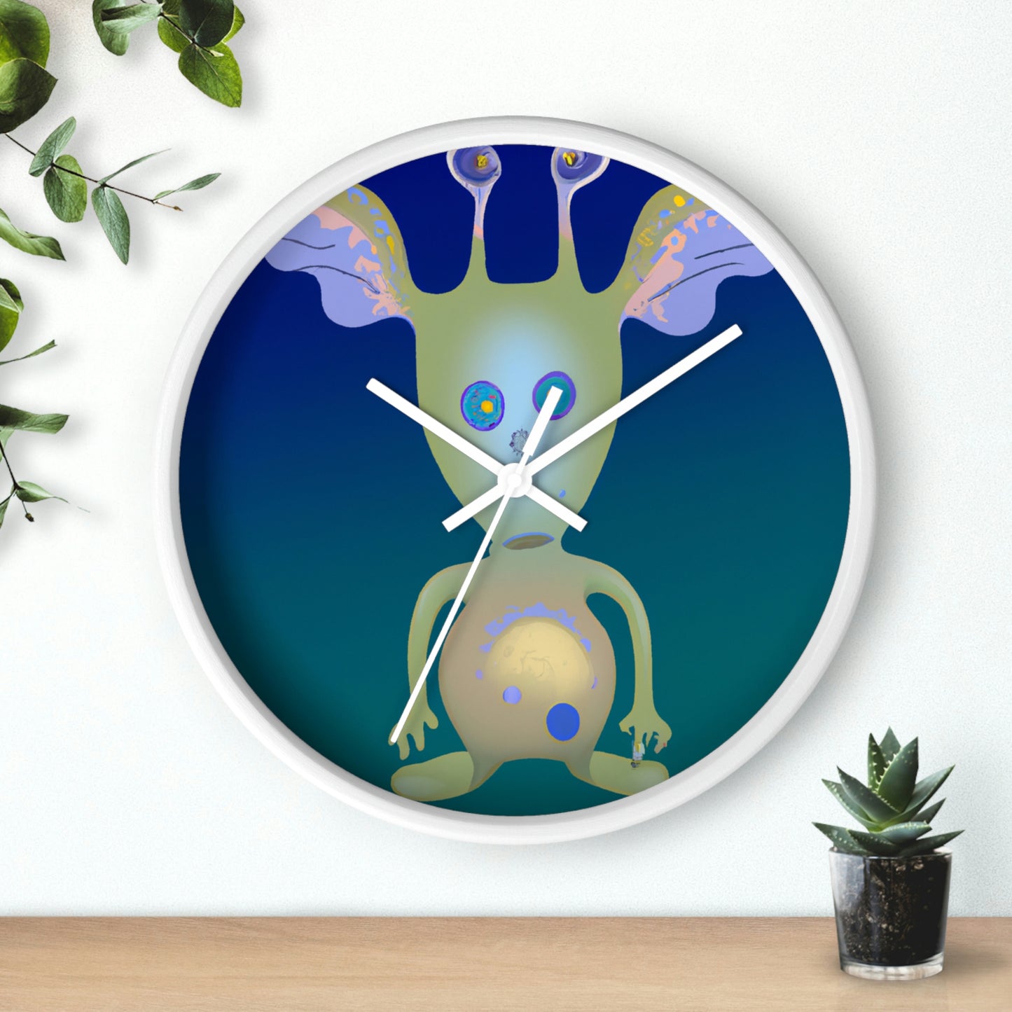 "Creación de un compañero intergaláctico: diseño de una mascota alienígena para niños" - El reloj de pared alienígena