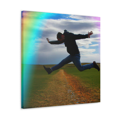 Rainbow Jumper Artist - Canvas