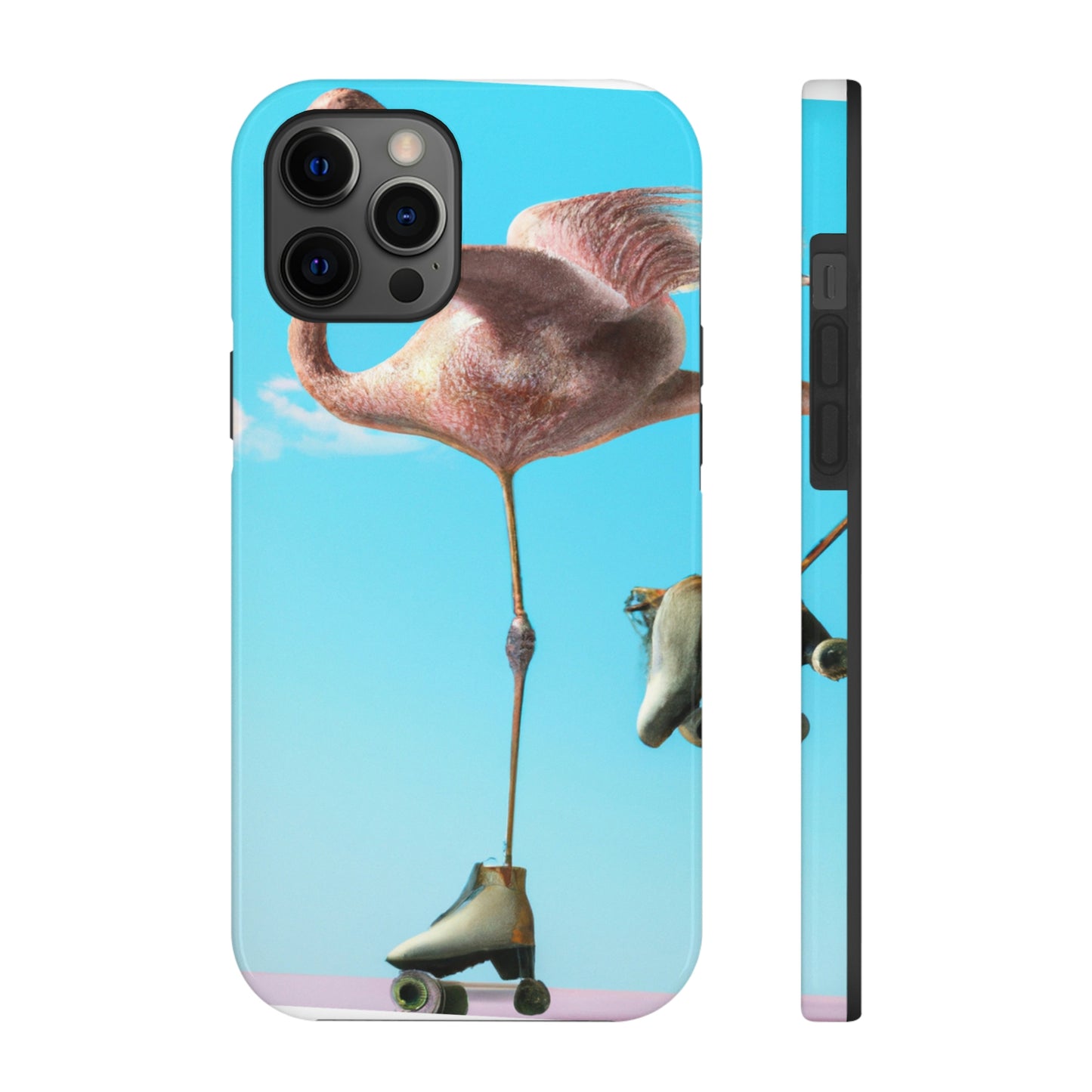 "Flamingo Skates!" - The Alien Tough Phone Cases