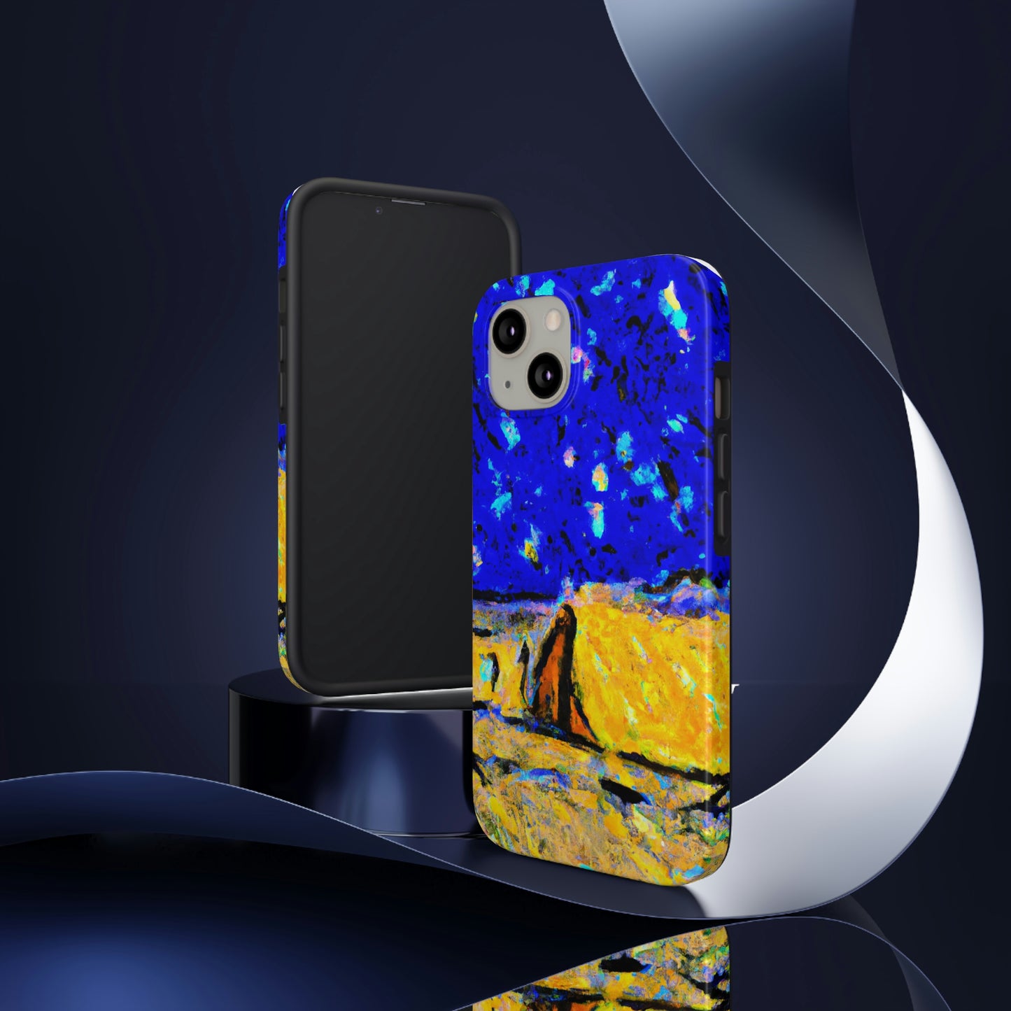 "Enchanted Sands of the Night Sky" - Die Alien Tough Phone Cases