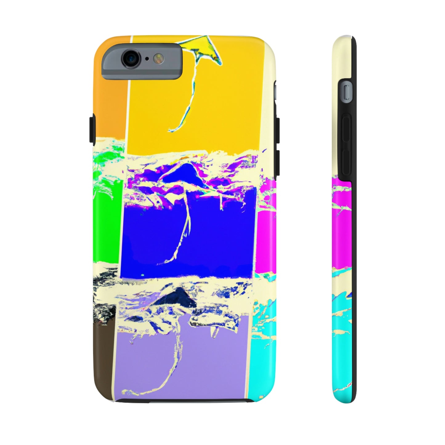 "Kites Aflatter in the Vibrant Sky" - Die Alien Tough Phone Cases