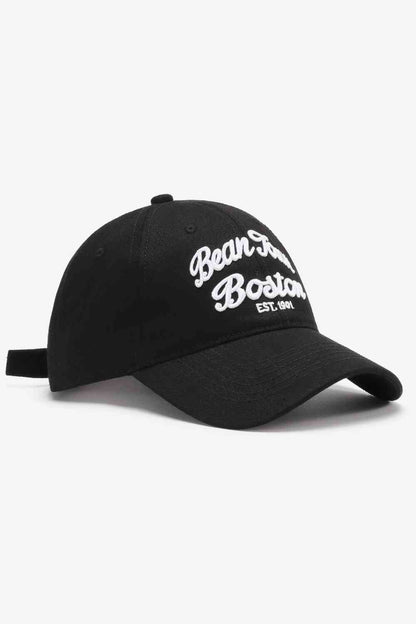 Gorra de béisbol ajustable con gráfico bordado