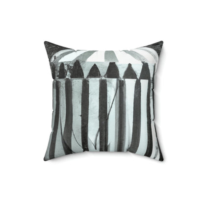 "The Phantasmagorical Big Top" - Das Alien Square Pillow