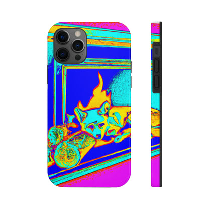 "Fuchs im Feuerschein". - Die Alien Tough Phone Cases