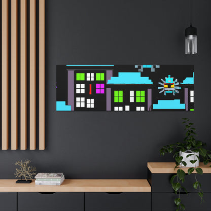 "City Defenders: Creative Space Invaders" - The Alien Canva