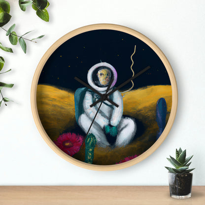 "Alone in the Dark: A Solitary Astronaut's Survival" - The Alien Wall Clock