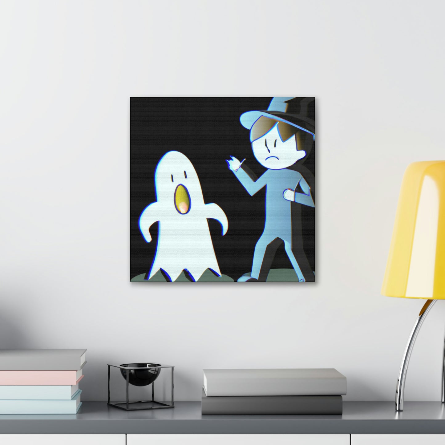 "The Odd Couple: A Shy Night Watchman and a Loud Ghost" - The Alien Canva