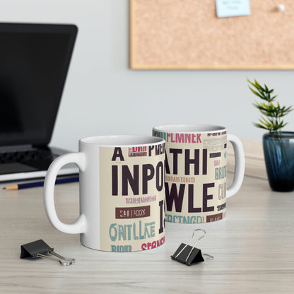 "A Trip Down Memory Lane: 16 of My Favorite Words" - The Alien Ceramic Mug 11 oz