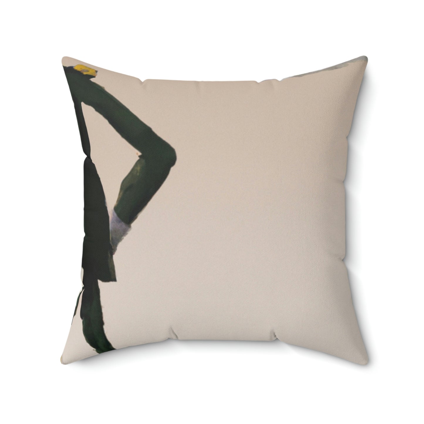 "Courage Against Despair: A Soldier's Triumph" - The Alien Square Pillow