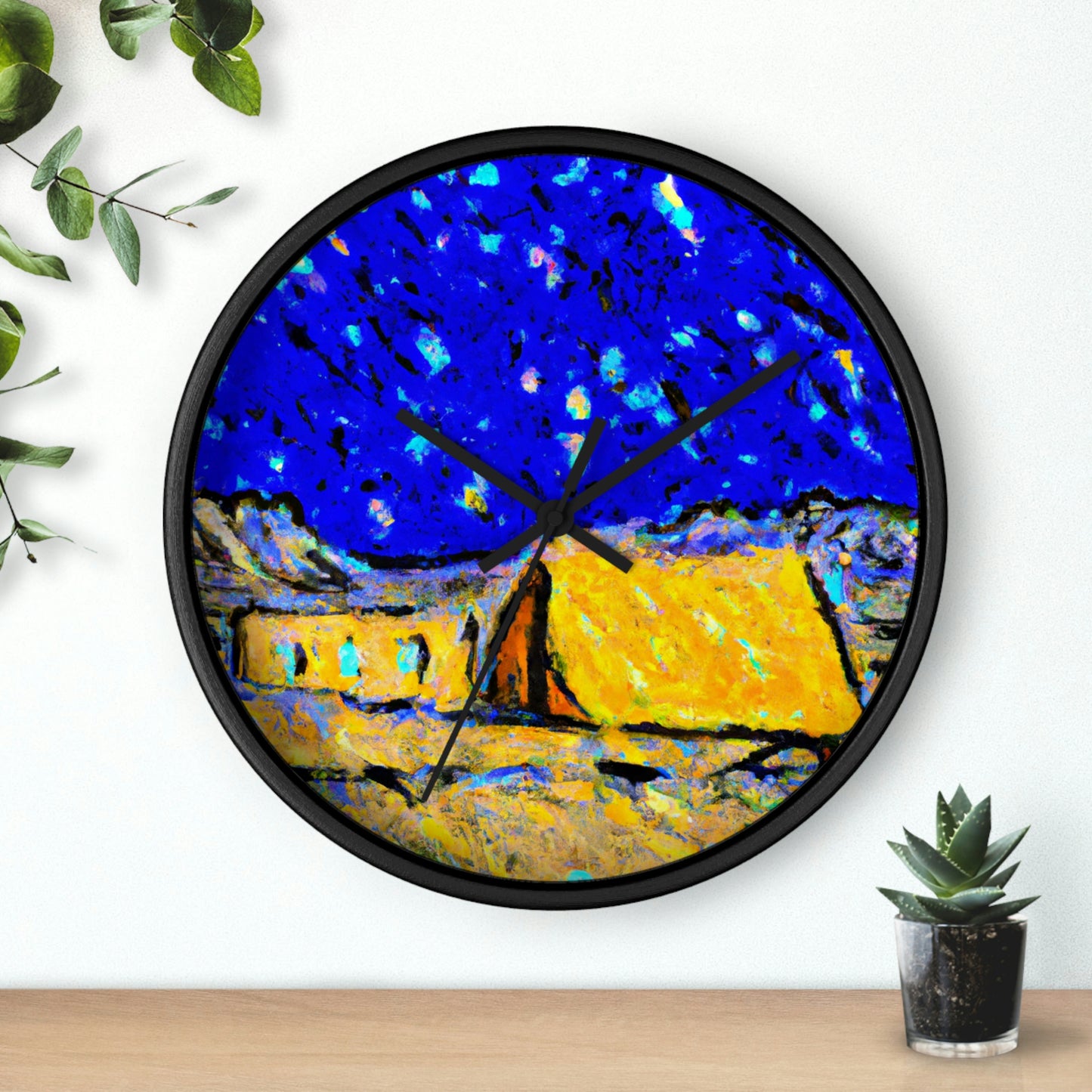 "Enchanted Sands of the Night Sky" - The Alien Wall Clock