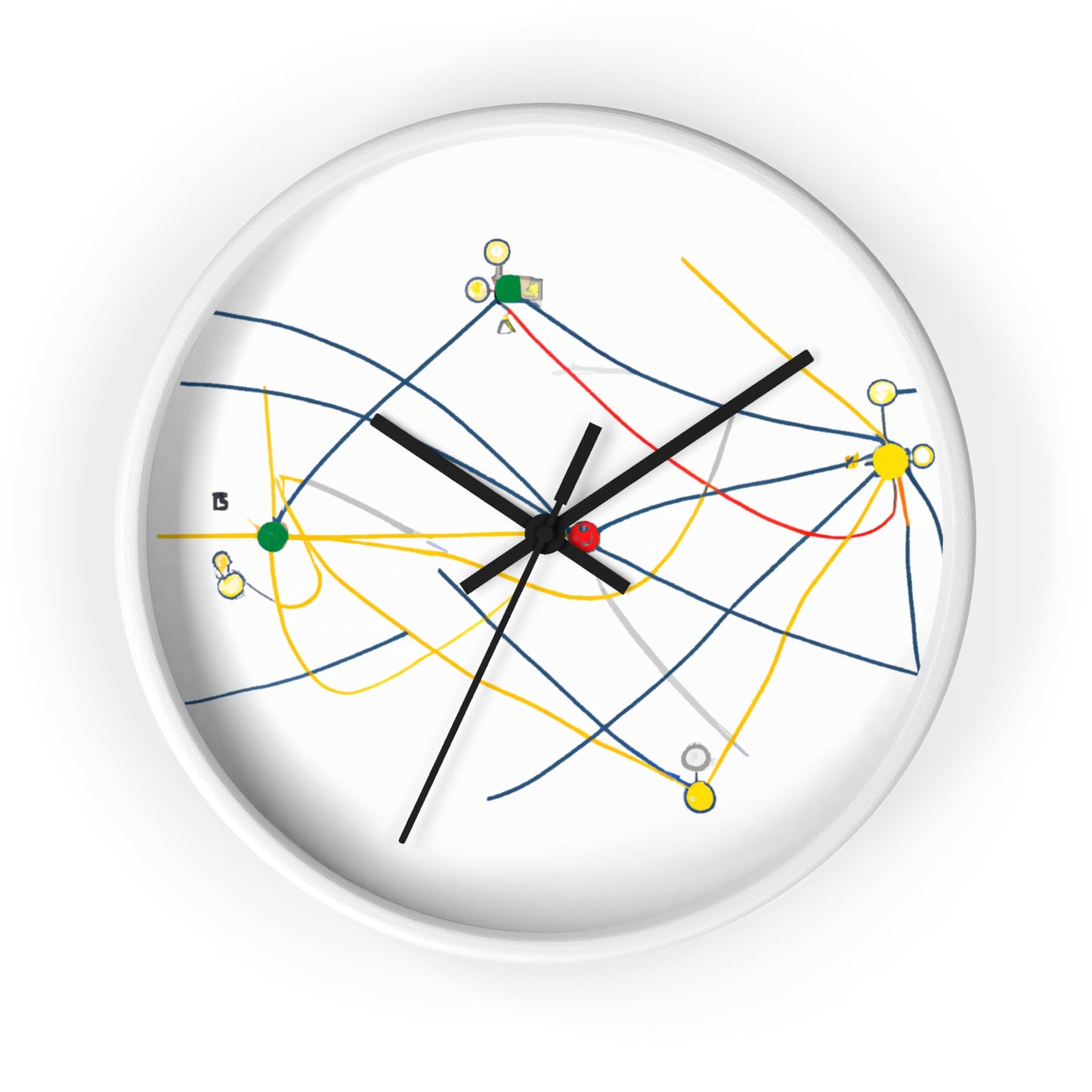 "Exploring the Dynamic Topology: Artful Visualization of a Network Structure." - The Alien Wall Clock