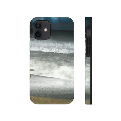 "A Sea of Turmoil: A Heron's Restlessness". - The Alien Tough Phone Cases