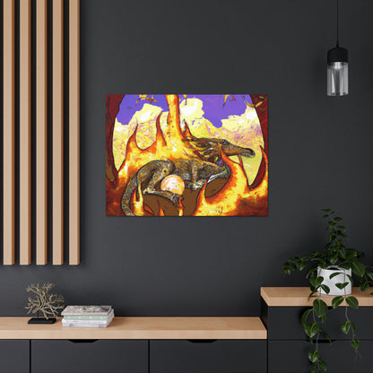 "Un dragón dormido en un abrazo infernal" - The Alien Canva