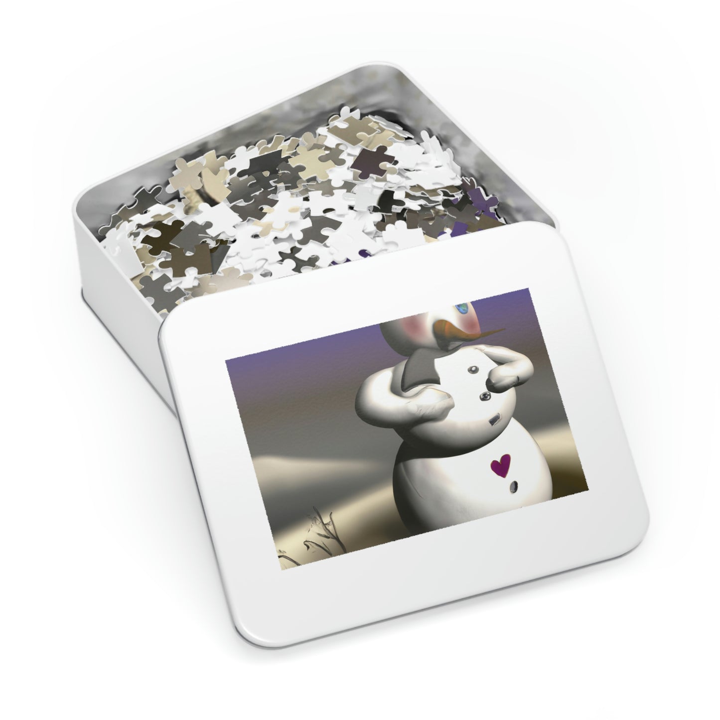 "Chilly But Hopeful: The Snowman's Quest For A Hug" - Das Alien-Puzzle