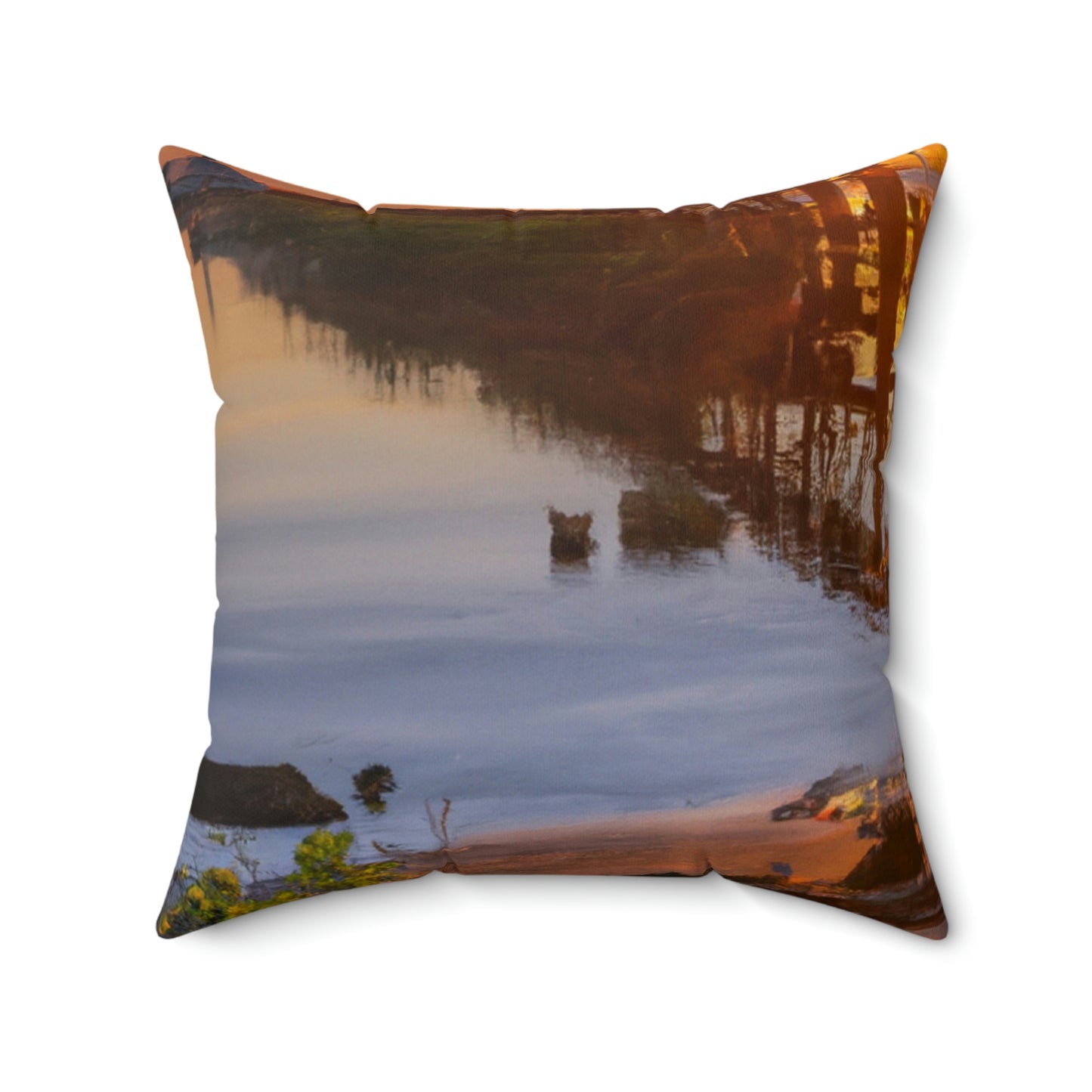 "Eternal Sunrise" - The Alien Square Pillow